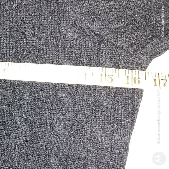 RALPH LAUREN BLACK LABEL CASHMERE SWEATER ROLL COLLAR BATEAU NECK SLIM FIT SZ M - Picture 8 of 11